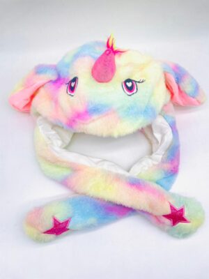 Gorro levantaoreja con luz led unicornio Multicolor