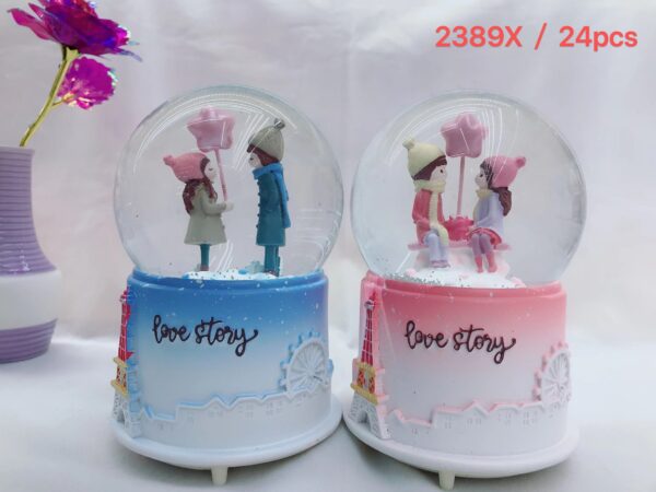 Bola de cristal nieve