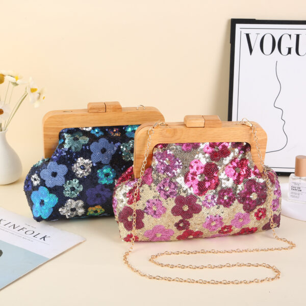 Cartera elegante flores