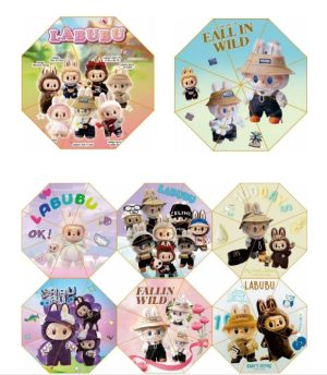 Paraguas Labubu 55 cm 6 colores surtidos